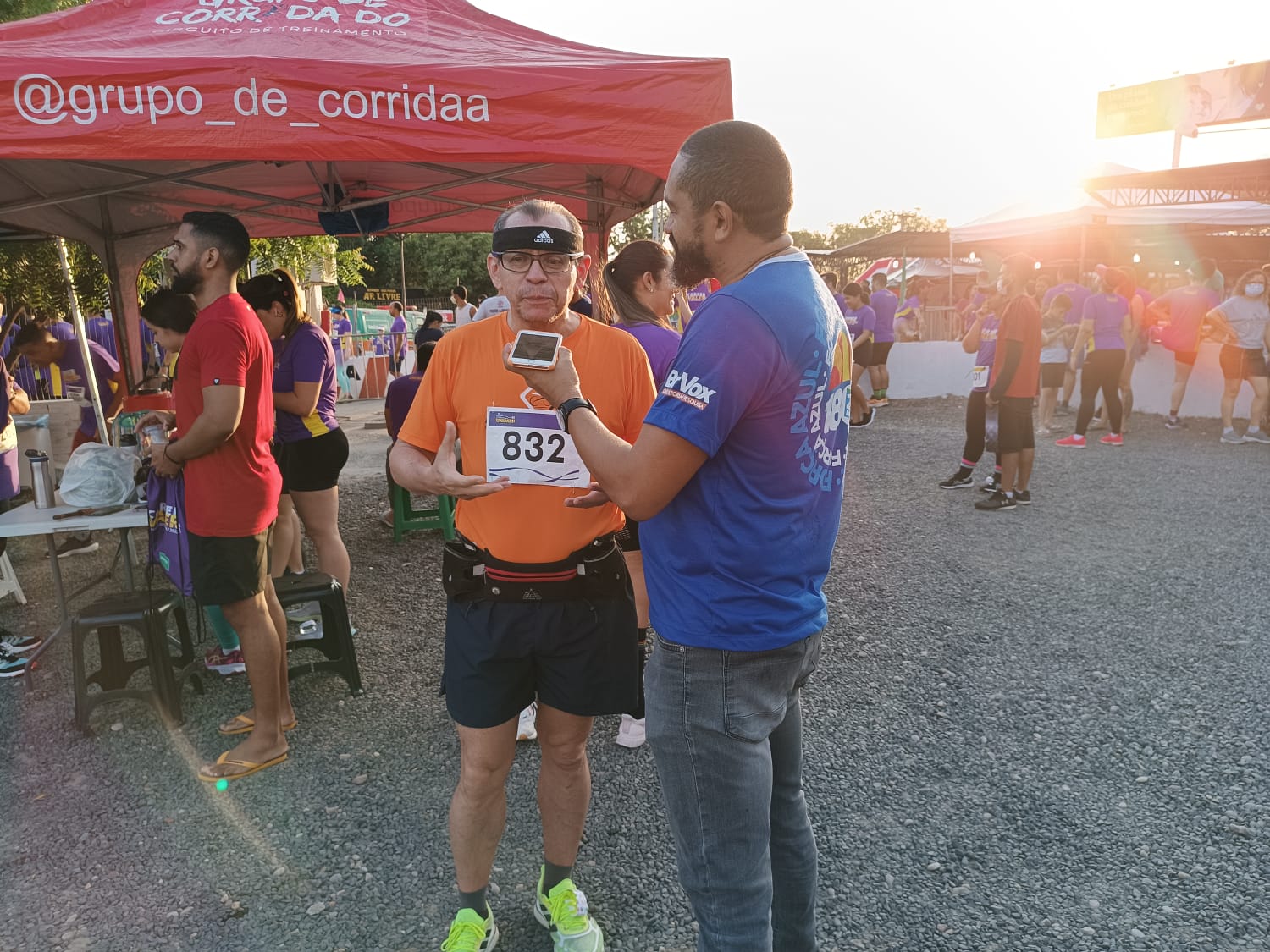 O contador Carlos Lustosa é praticante diário da corrida e veio competir na Corrida Unimed