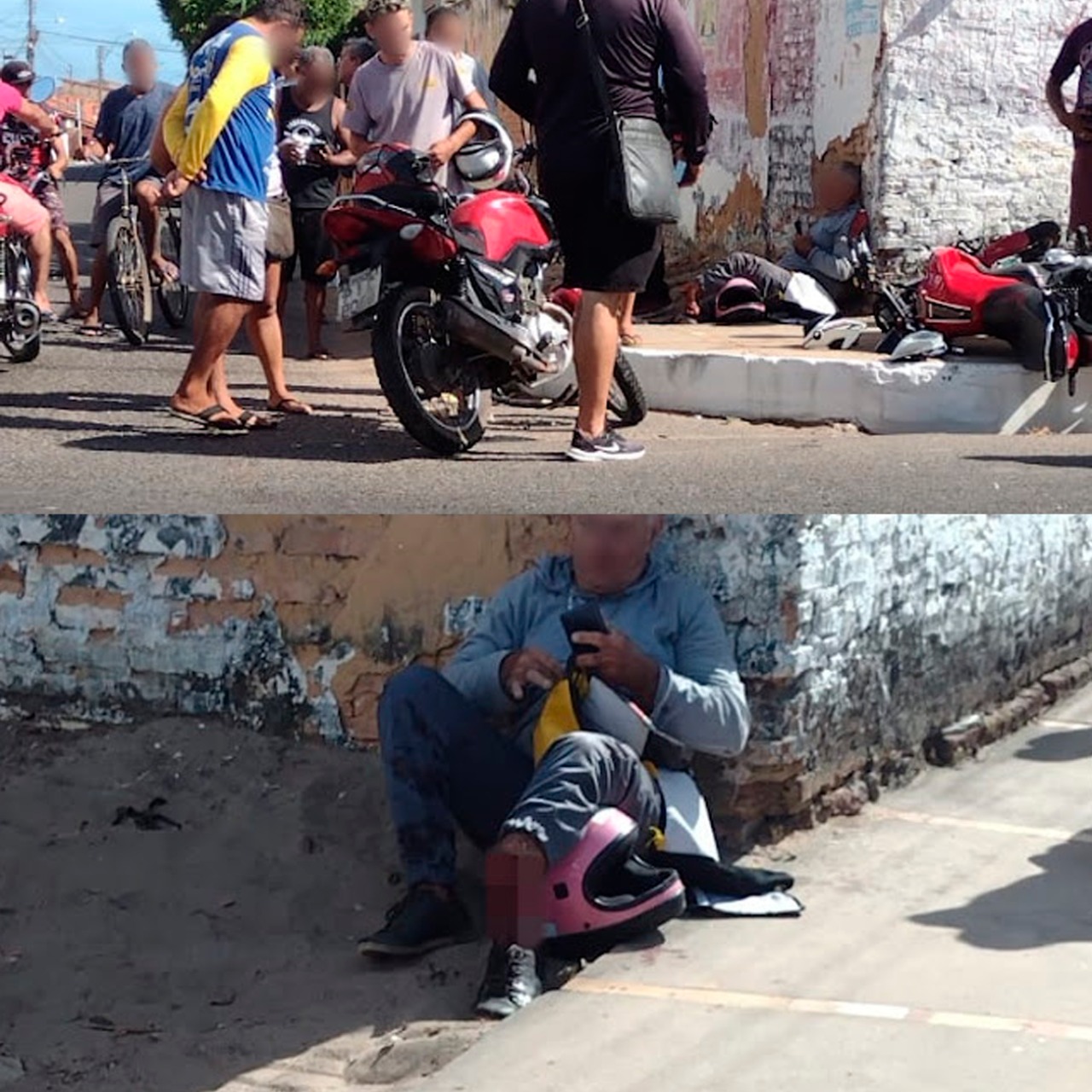 Colisão entre motos deixa uma pessoa com fratura exposta em Parnaíba-PI