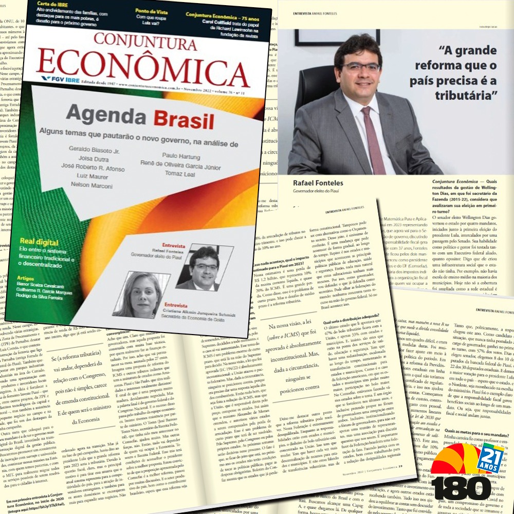 Rafael é destaque na Revista Conjuntura: 'A grande reforma que o país precisa é a tributária' 