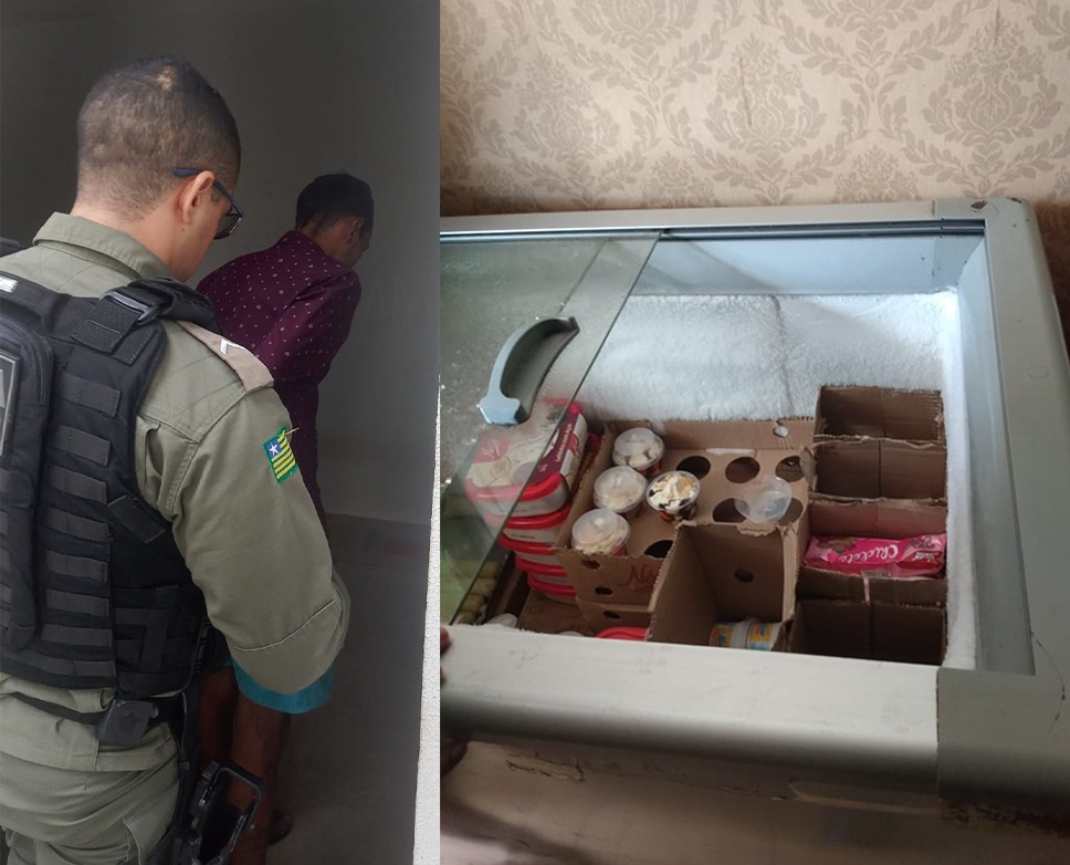 Homem é preso em flagrante em Elesbão Veloso tentando vender motocicleta furtada de sorveteria
