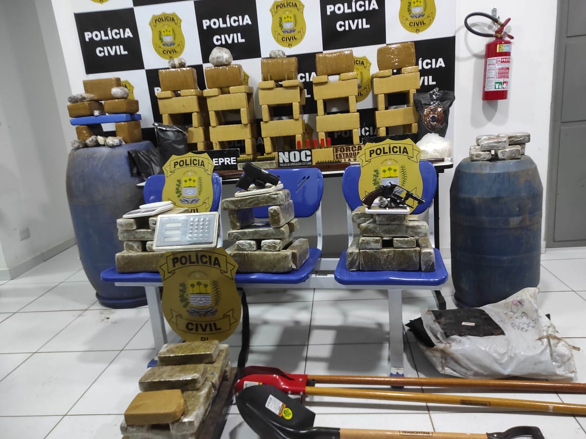Secretaria de Segurança encontra depósito de drogas e munições em Timon-MA