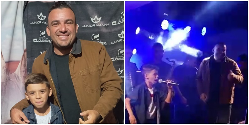 Buritiense realiza sonho de conhecer e cantar com Júnior Viana