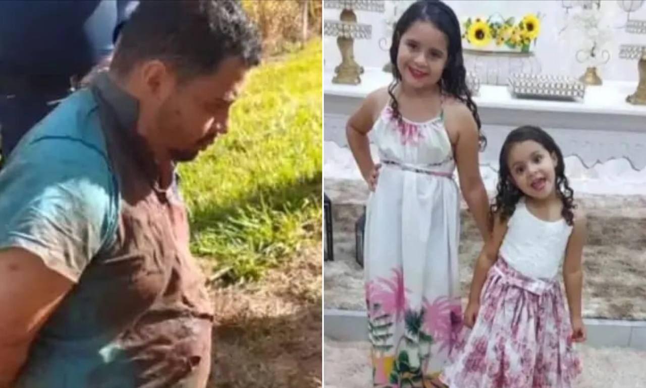 Pai suspeito de matar filhas de 4 e 8 anos é preso em Goiás