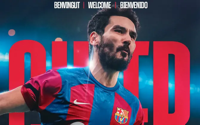 Gundogan é anunciado pelo Barcelona