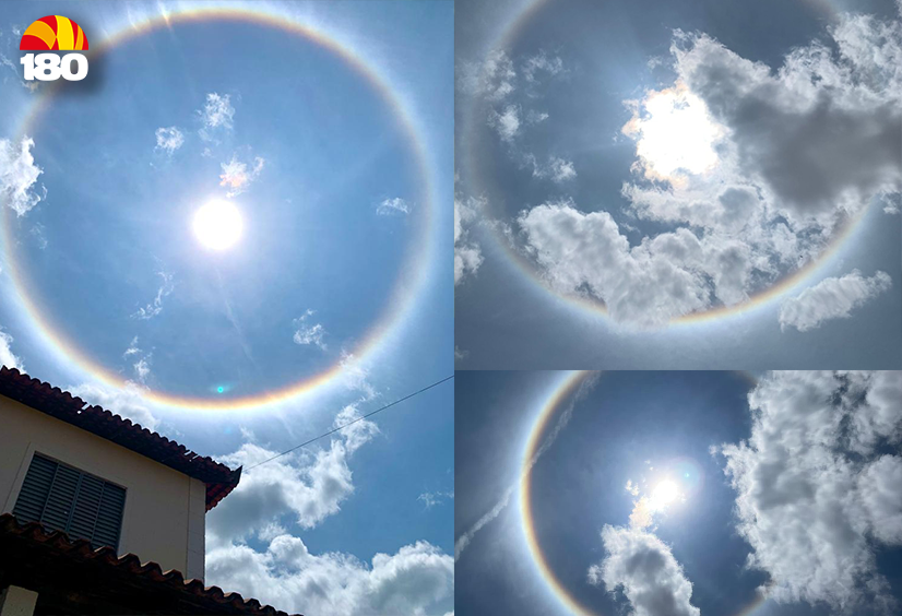 Halo solar chama a atenção de moradores de Belém; entenda o fenômeno