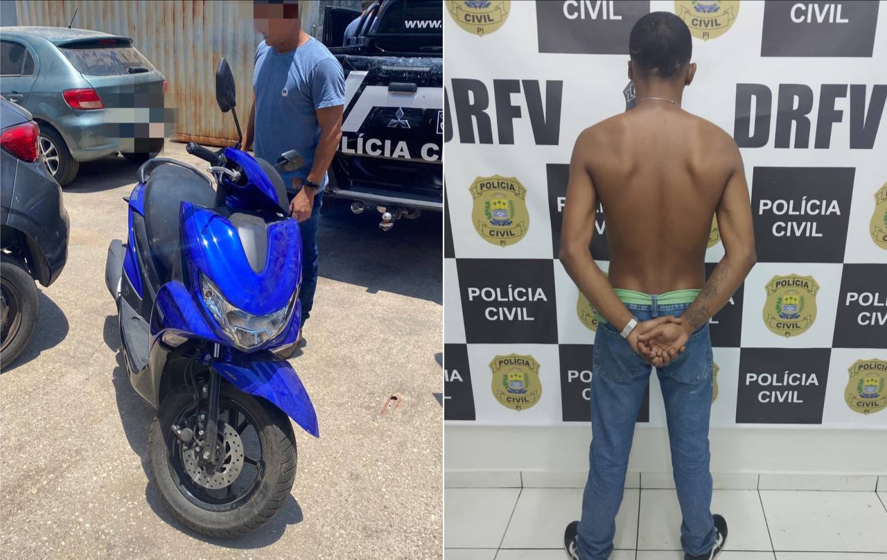 Polícia Civil prende suspeito de participação em roubo de motocicleta na capital
