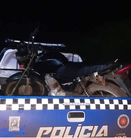 Pm Apreende Motocicleta Chassi Raspado Na Zona Rural Do Piau