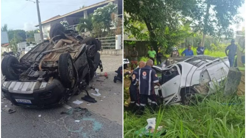 Batida entre carros termina com bebê morto e seis pessoas feridas na Bahia