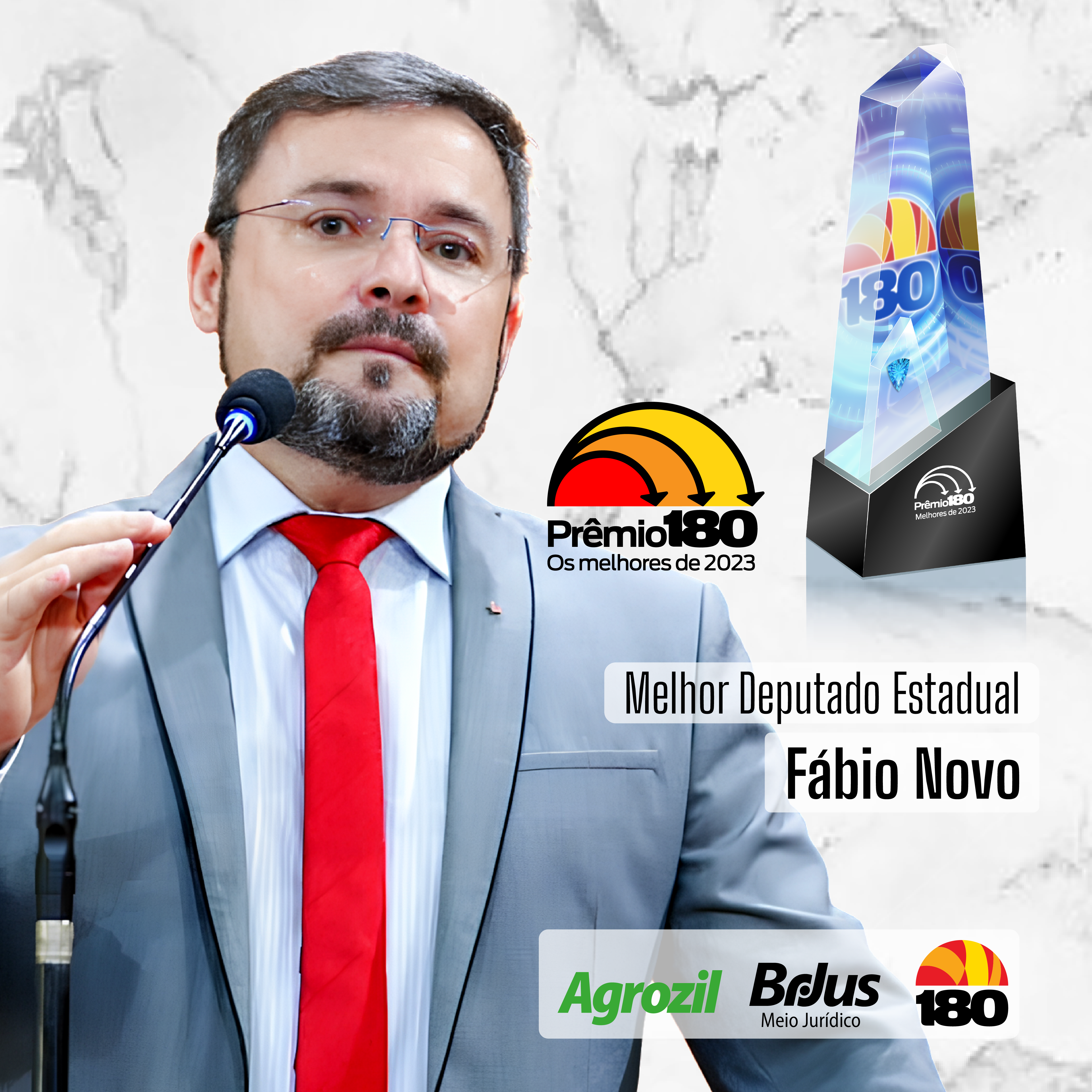 Fábio Novo é eleito o Melhor Deputado Estadual do Piauí pelo Prêmio 180graus