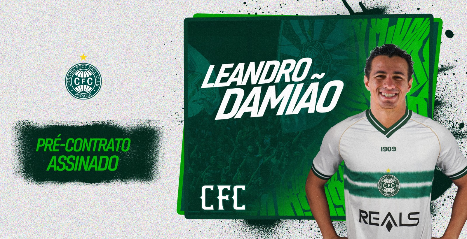 Leandro Damião assina pré-contrato com o Coritiba