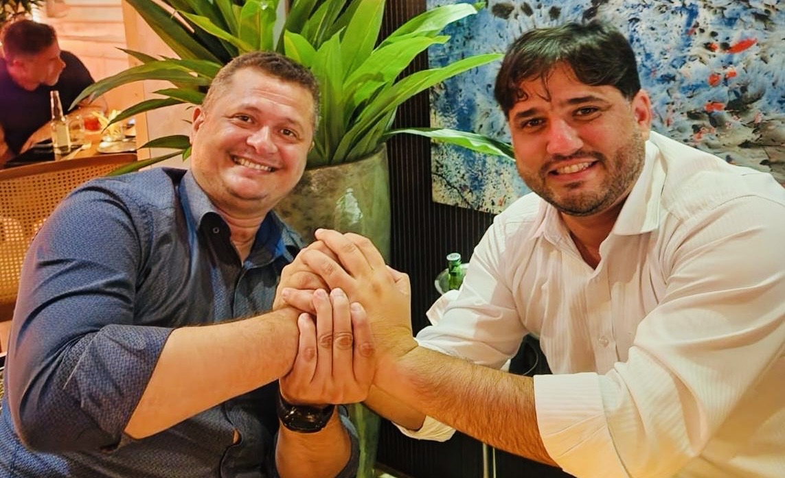 Felipe Reis e Bruno Magalhães, diretor da Band Piauí