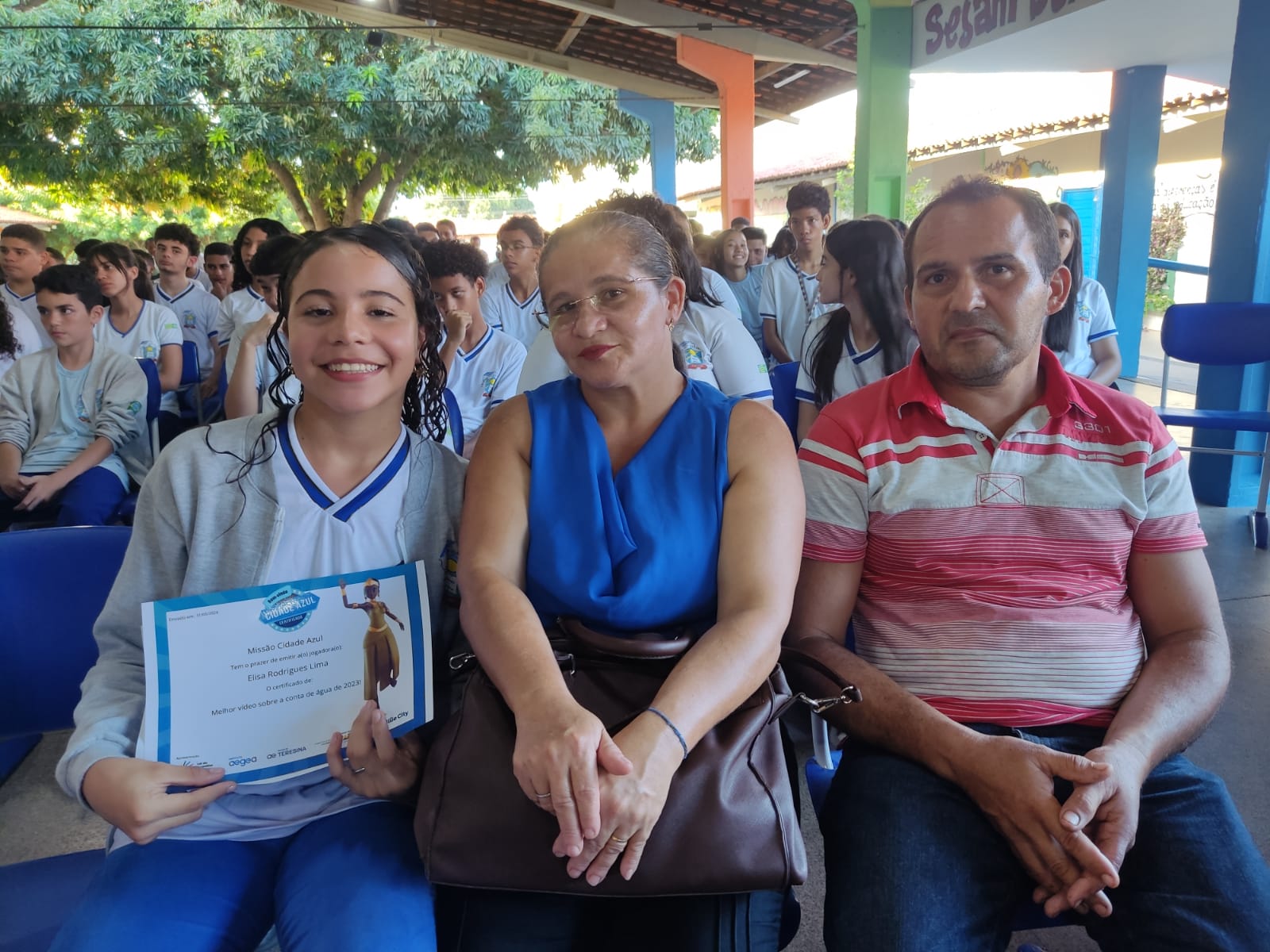 Aluna da Rede Municipal é premiada em projeto de saneamento