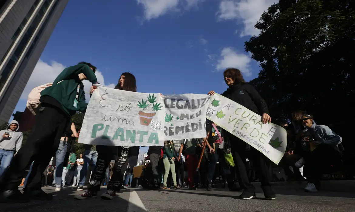 Manifestação pró legalização da maconha