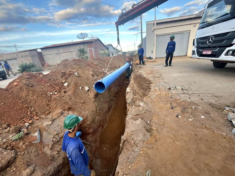 Agespisa já executou 70% da obra de implantação do sistema adutor de água em São João do Piauí