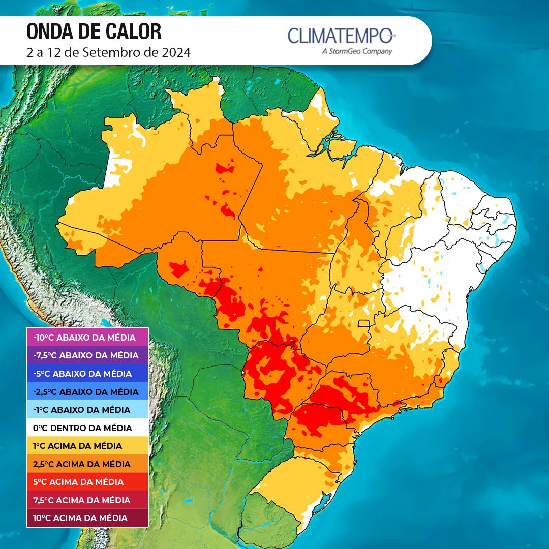 Onda de calor atinge grande parte do país nesta terça feira 3