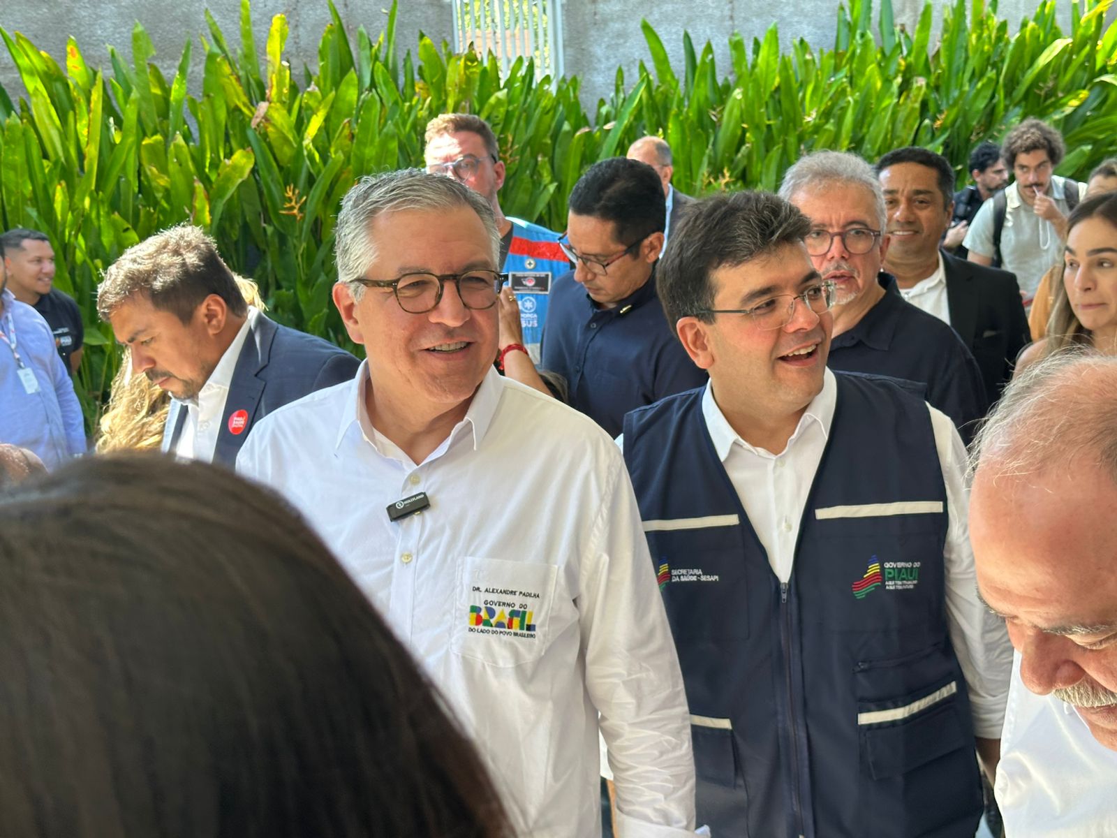 Ministro Alexandre Padilha e goverdor Rafael Fonteles