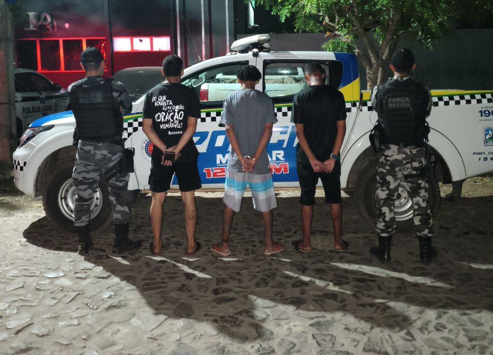 Três pessoas são detidas com drogas durante operação da PM em Piripiri