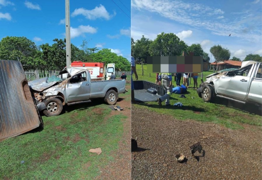 Acidente com caminhonete