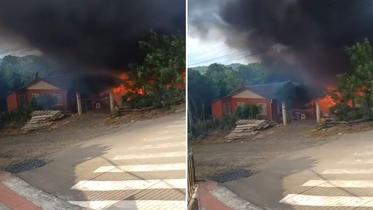 Menina de 10 anos morre durante incêndio em casa de Rio Negrinho