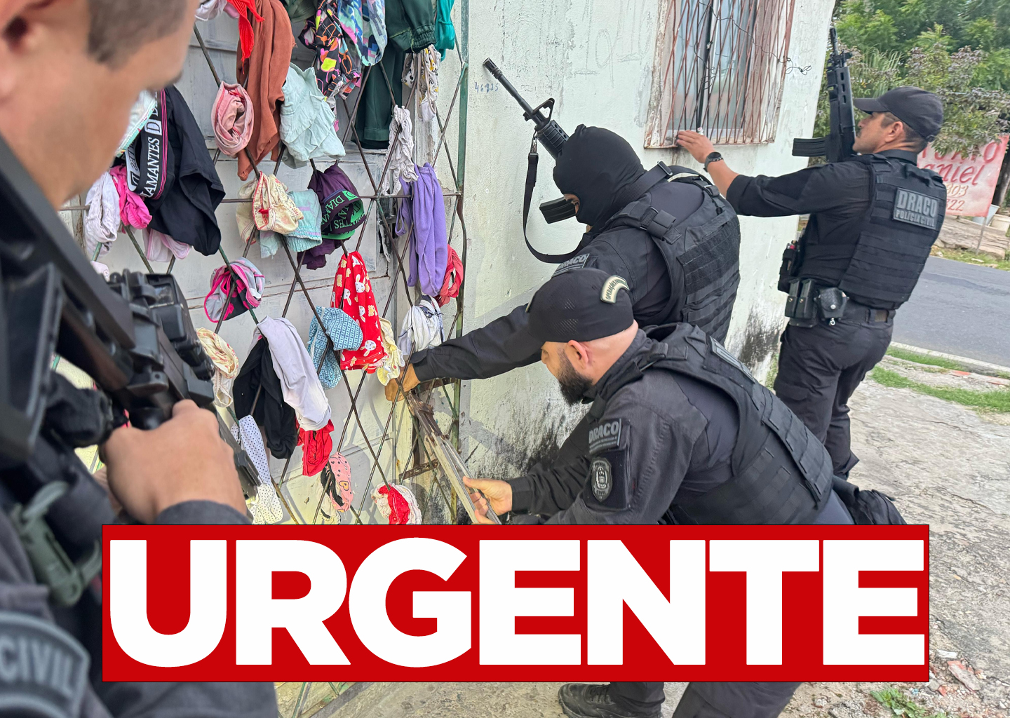 DRACO deflagra operação contra facção criminosa em Teresina; principal alvo fugiu do cerco