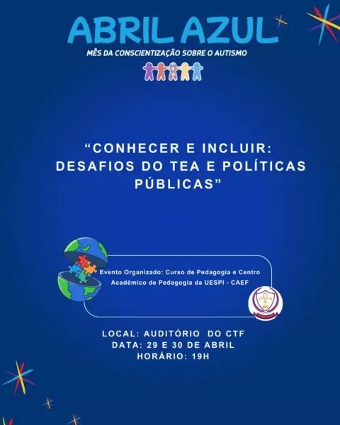 Uespi de Floriano promove evento para fortalecer conscientização sobre o transtorno do espectro autista
