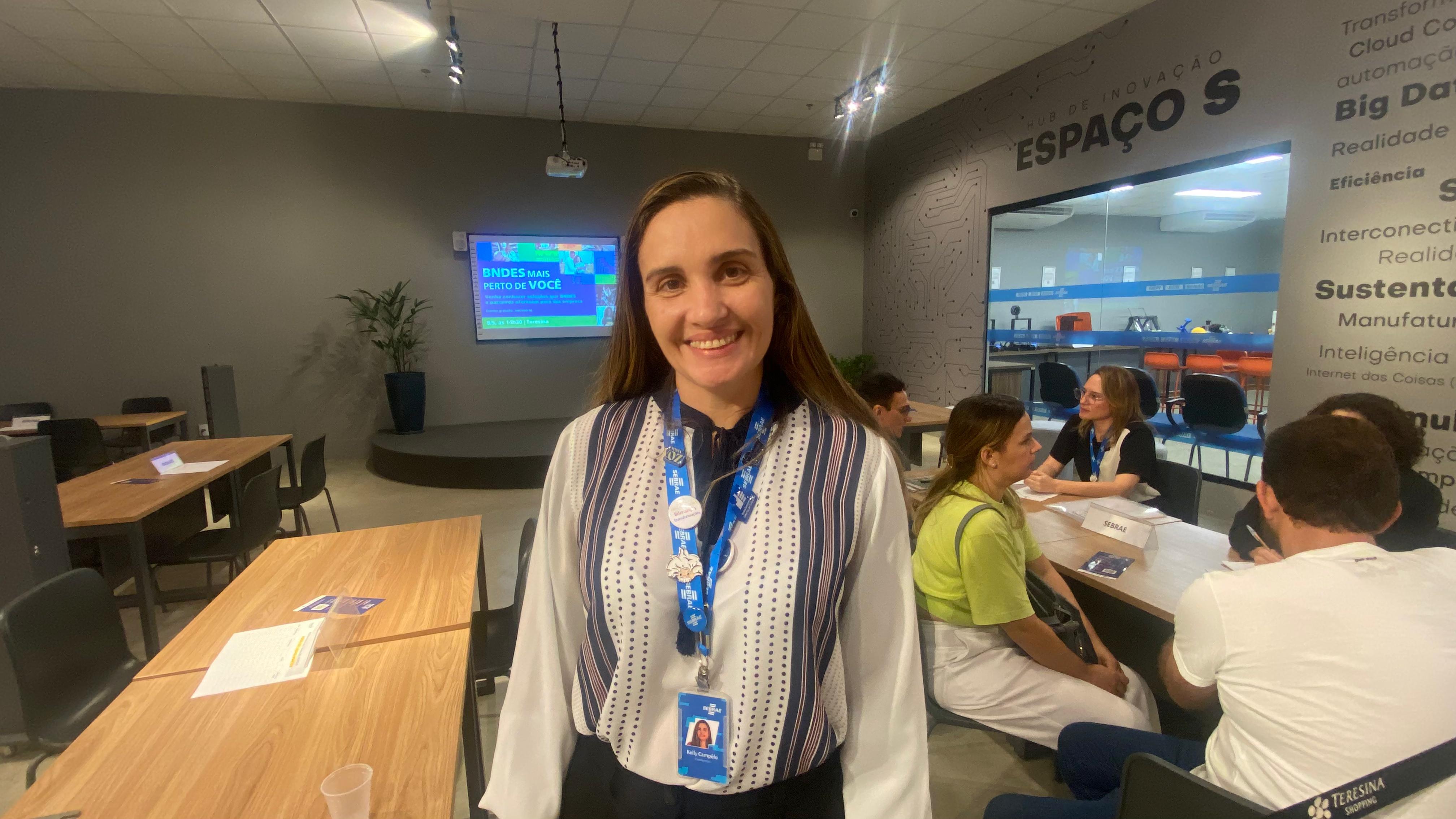 Gerente da Unidade de Relacionamento e Gestão do Atendimento do Sebrae no Piauí, Kelly Campelo,