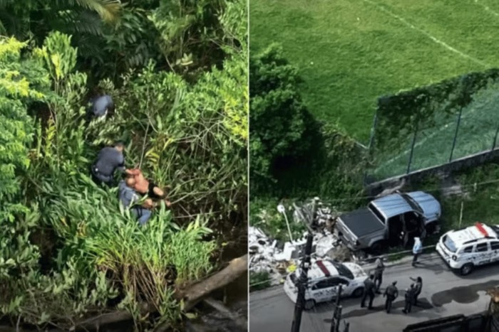 Vídeo: homem rouba carro e é preso após ser perseguido por helicóptero