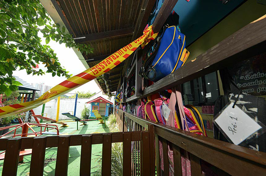 Escola de crianças, ilustração, primário, creche