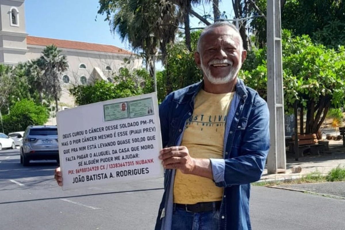 Militar da reserva da PM-PI faz campanha para custear tratamento contra câncer no PI