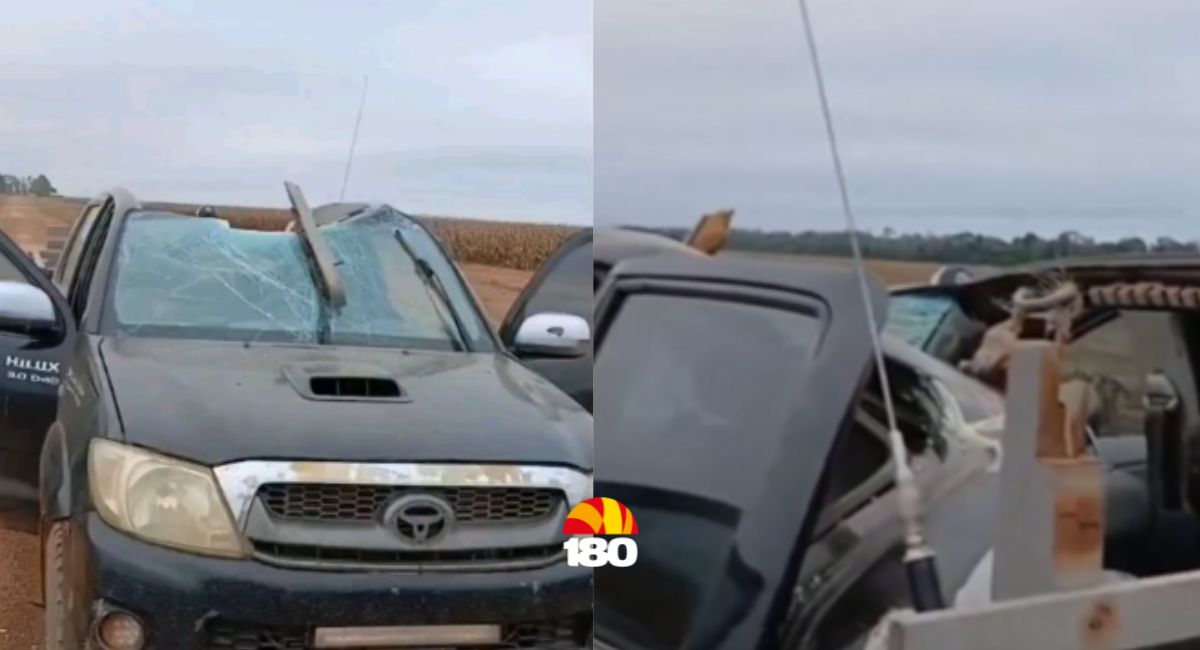 Motorista de caminhonete perde a vida em colisão com avião agrícola em fazenda