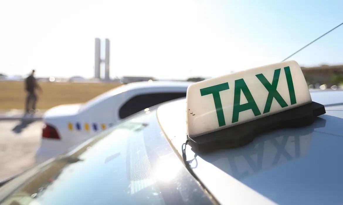 Taxi, taxista, taxímetro, veículo, carro, automóvel, ilustração