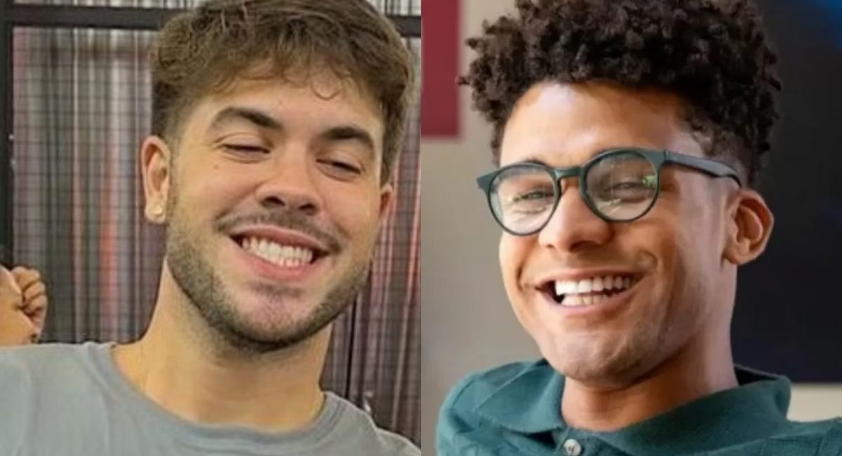 Álvaro Xaro e Lucas Leto são flagrados aos beijos no Rio