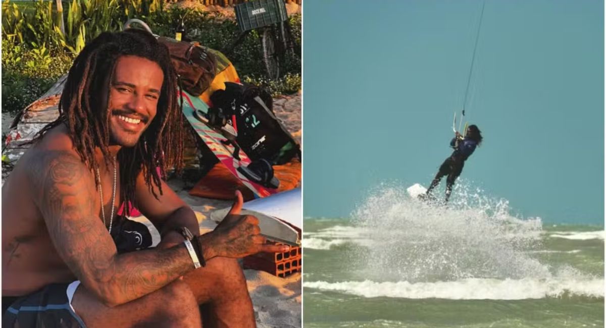 Atleta de kitesurf morre durante competição em Camocim, Ceará