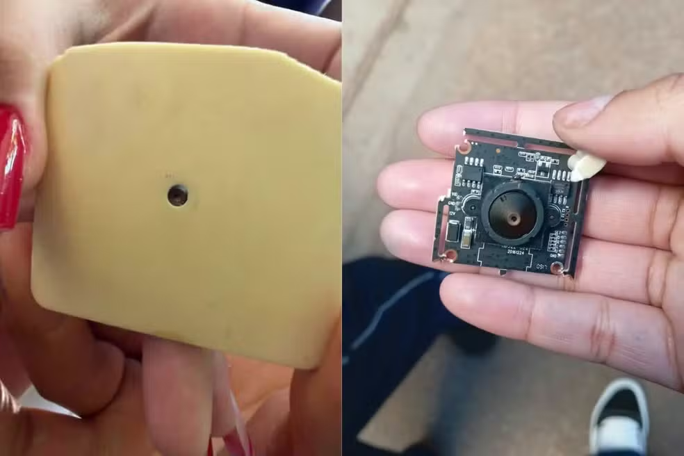 Câmera é encontrada em banheiro feminino de escola estadual; polícia investiga
