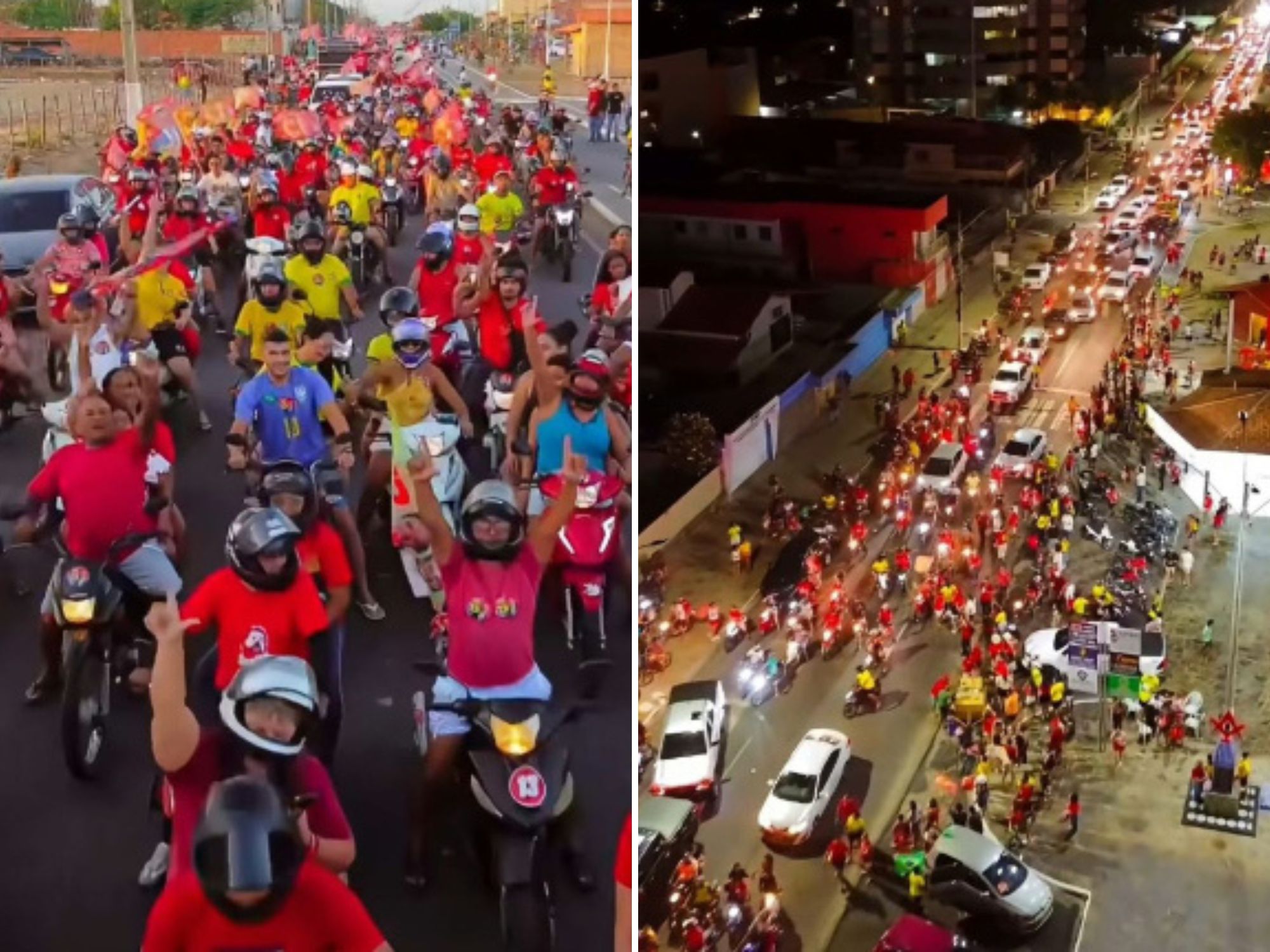Carreata reúne apoiadores da reeleição de Lula no Piauí