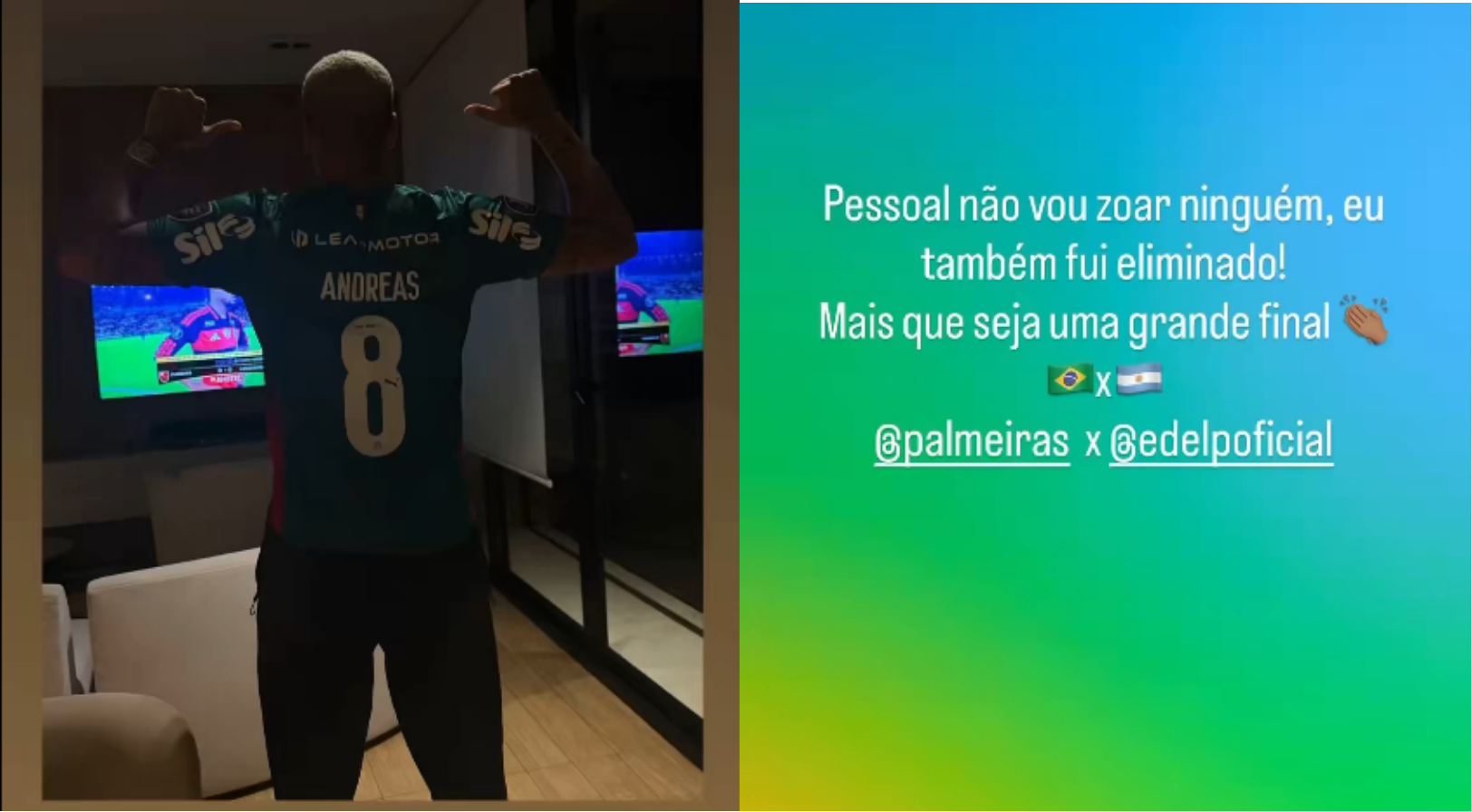 Deyverson usa Andreas para provocar Flamengo após eliminação