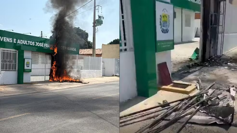 Escola registra princípio de incêndio após curto-circuito no Piauí