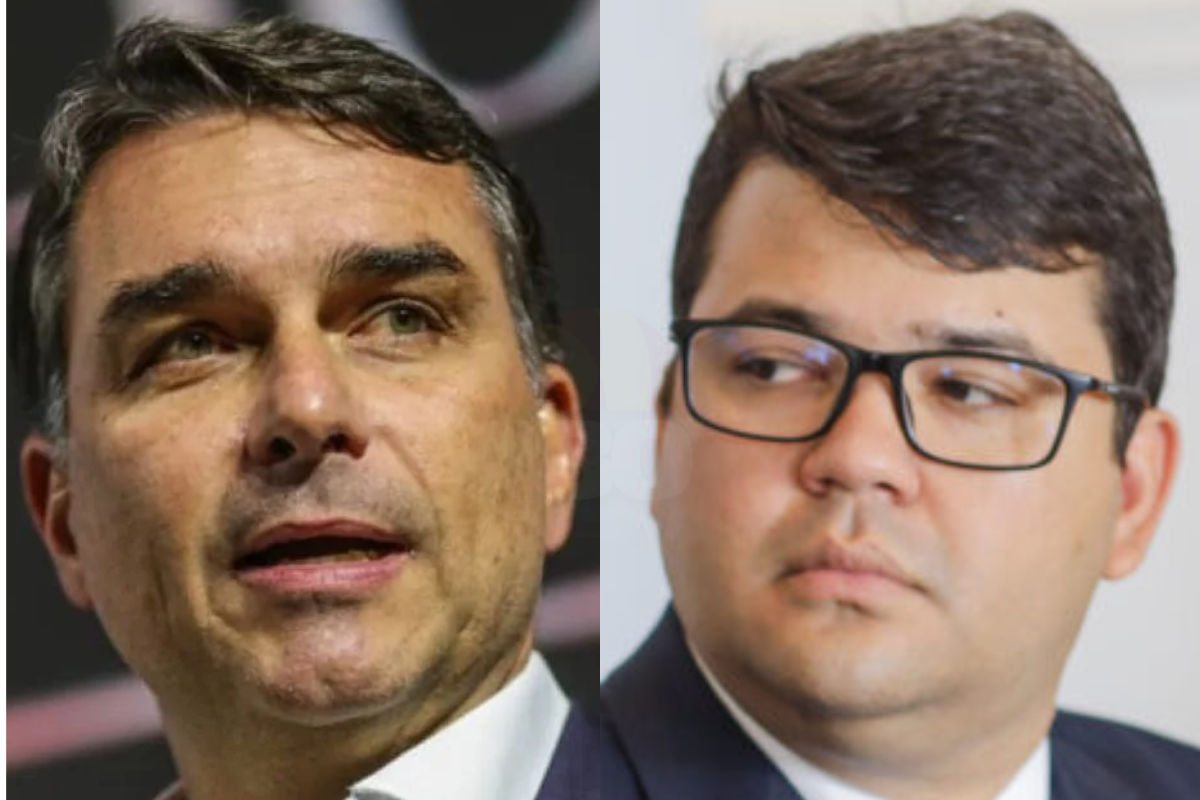Flávio Bolsonaro e Chico Lucas
