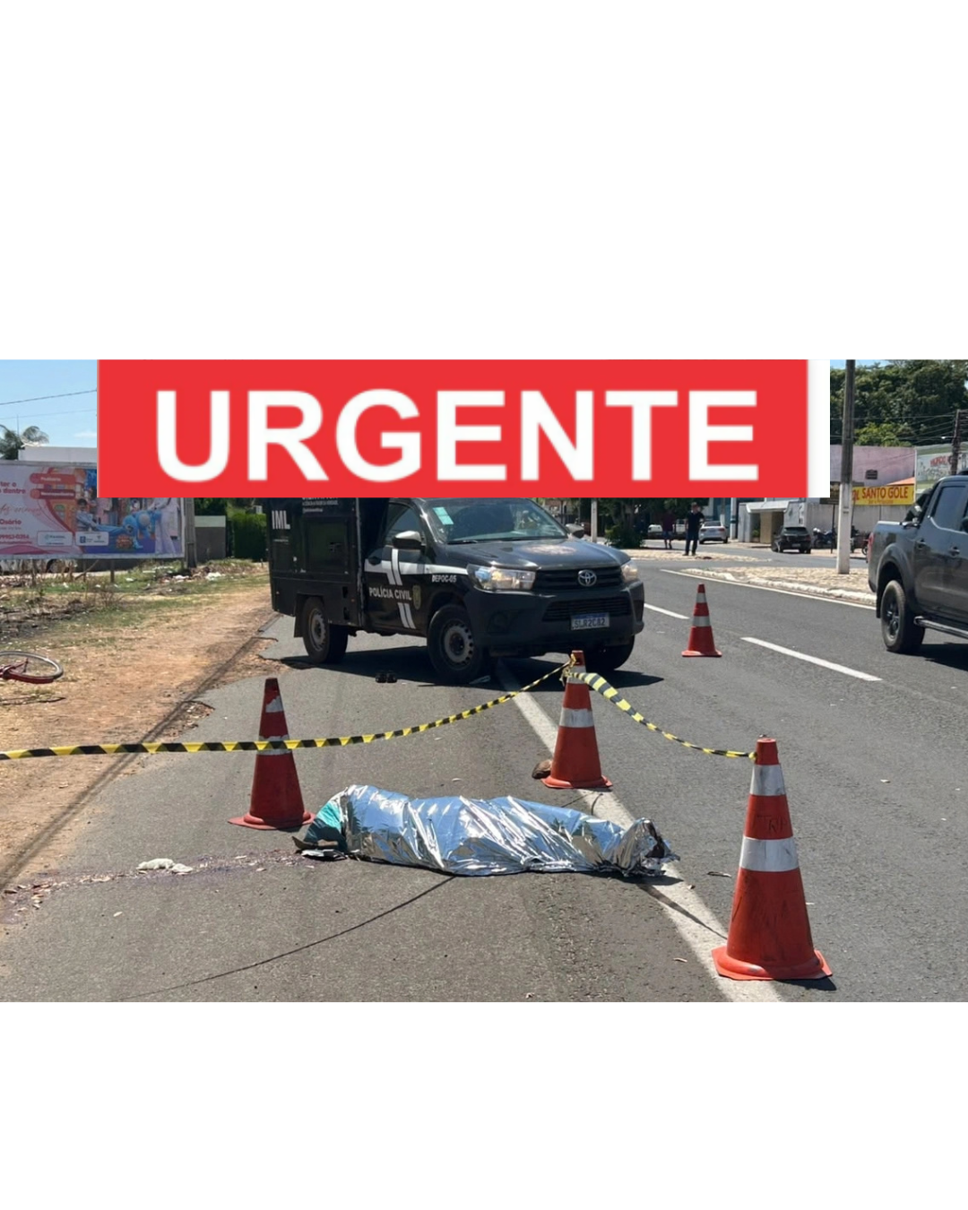 Idoso morre após ser atingido por carro enquanto andava de bicicleta em Floriano