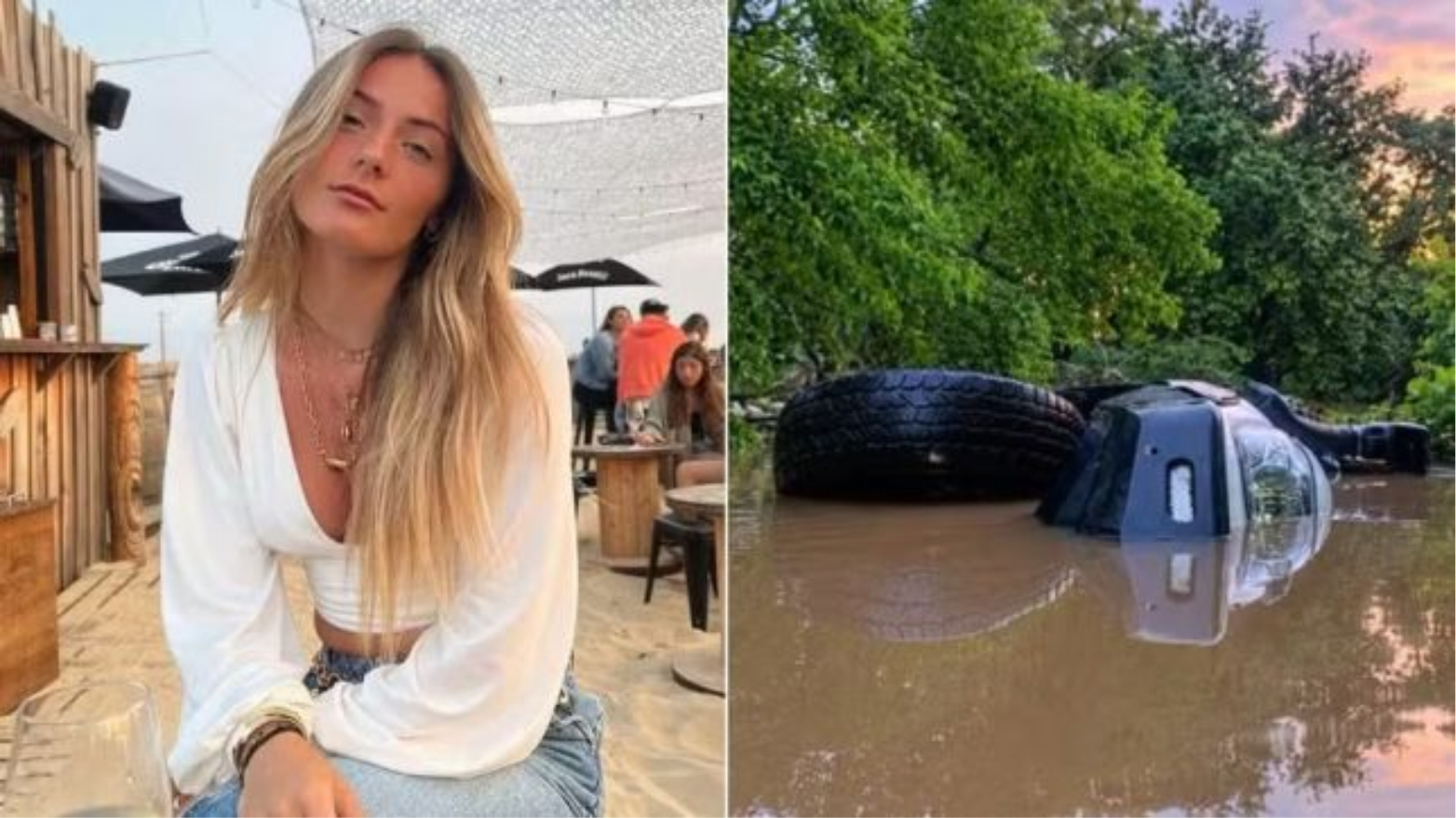 Influenciadora de viagens francesa morre após caminhonete ser arrastada por rio durante enchente