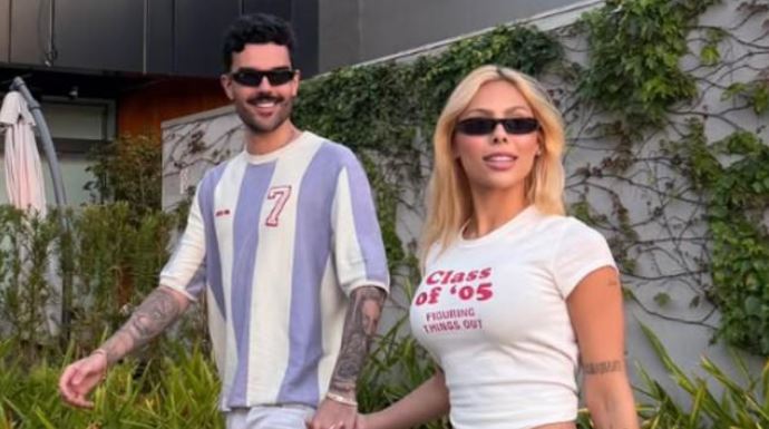 Luan Pereira celebra 1 ano com Victória Miranda