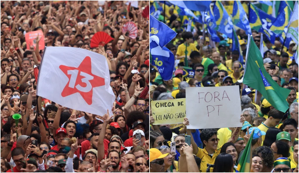 Manifestações PT e PL