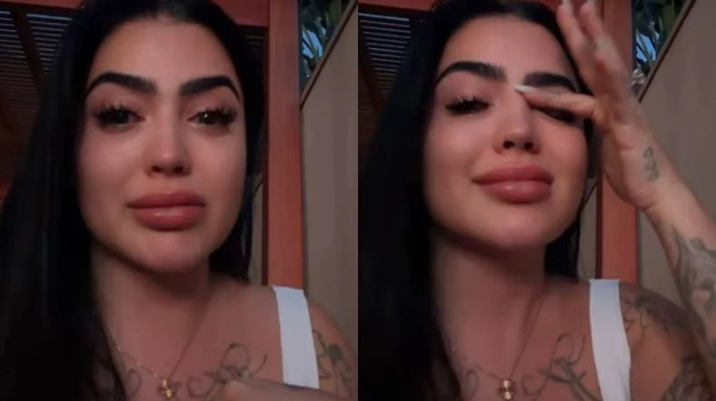 MC Mirella surge aos prantos após ter endereço vazado na web