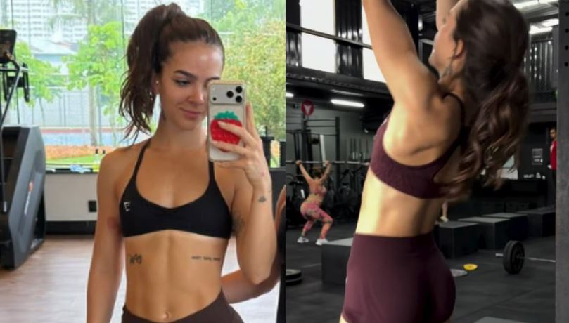 Mel Maia surpreende ao mostrar corpo sarado em treino