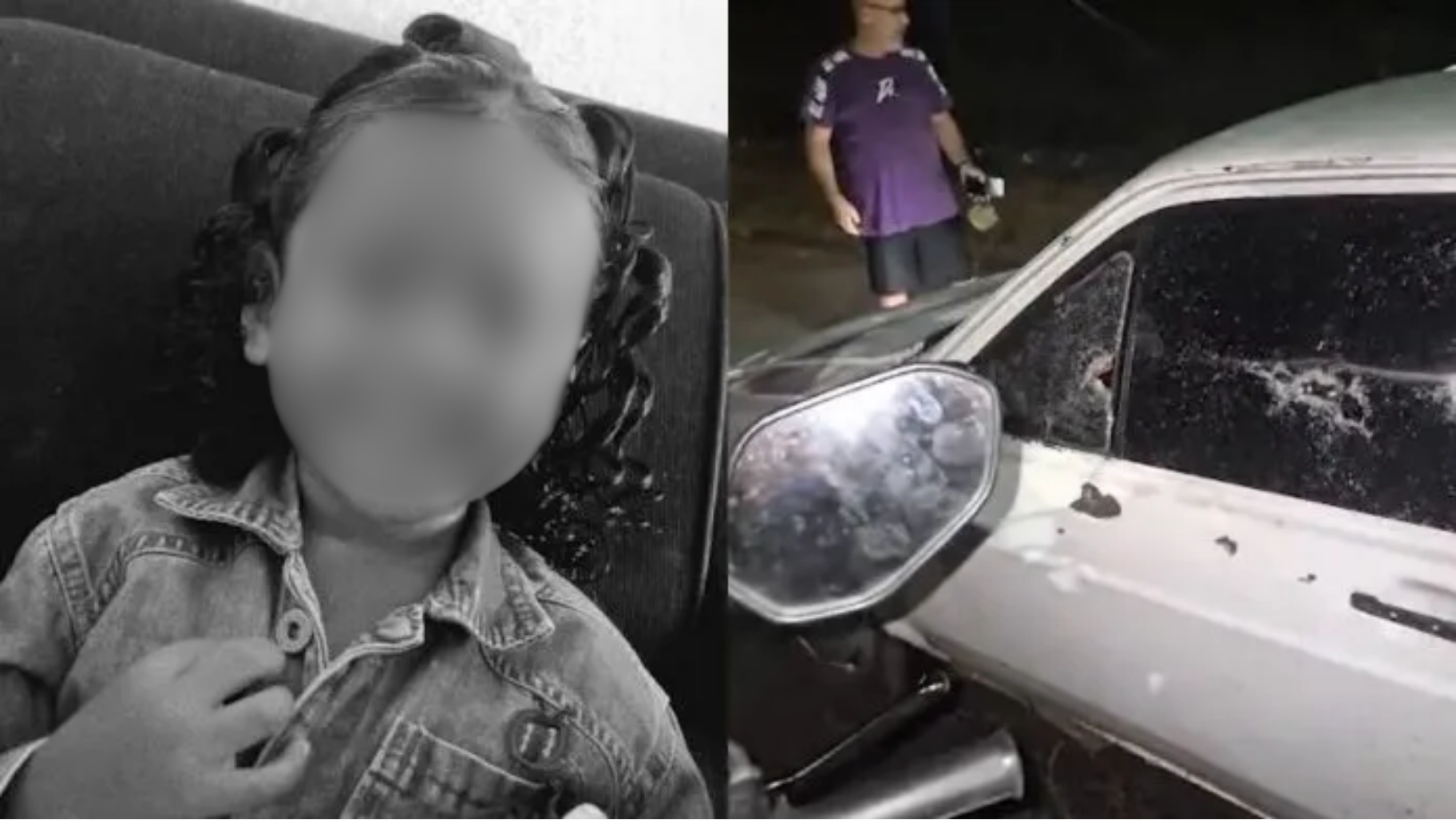 Menina de 4 anos morre após ataque a tiros contra carro do pai