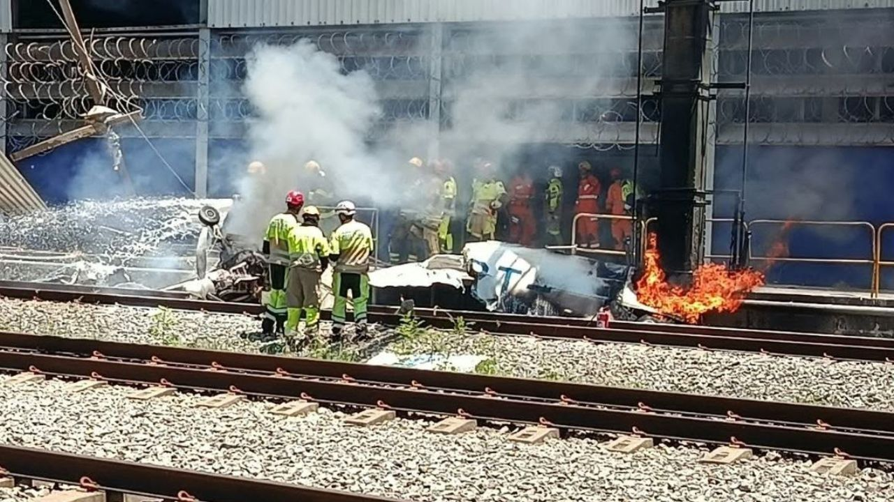 Monomotor cai em pátio do metrô de BH e piloto morre