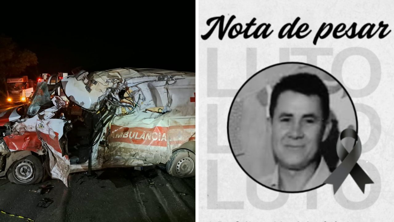 Motorista de ambulância de Lagoa da Prata morre em acidente