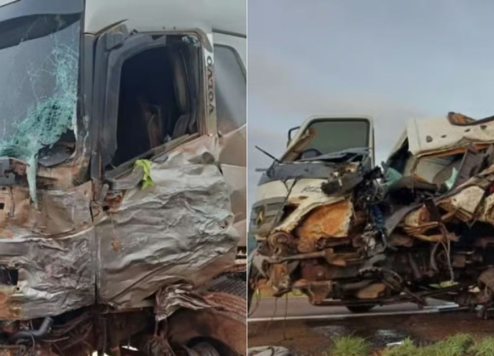Motorista de guincho morre ao ser arremessado da cabine em colisão com bitrem na BR-158