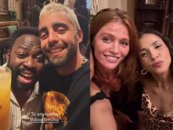 Pedro Scooby e Cíntia Dicker marcam presença no aniversário de Douglas Silva