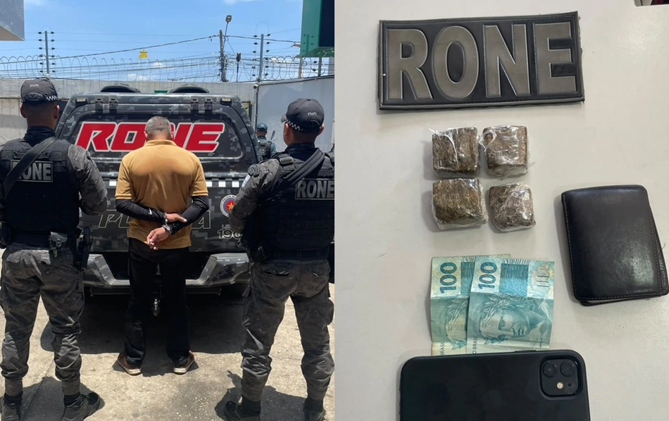 Polícia Militar prende homem por tráfico de drogas na zona norte de Teresina
